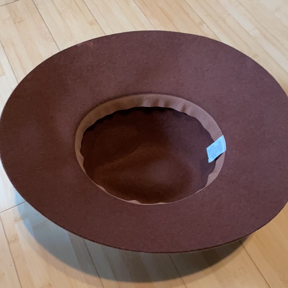 Free shipping: stylish brown wool hat never worn - Picture 8 of 11